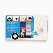 Load image into Gallery viewer, ye cannae shove yer granny off a bus inside book page showing children on a bus