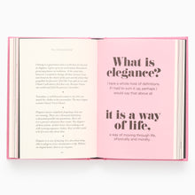 Load image into Gallery viewer, Open pages of Yves Saint Laurent quote book showing pink quote spread