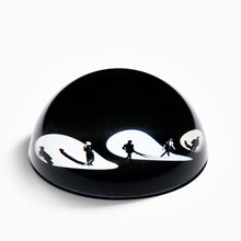 Load image into Gallery viewer, Yves Saint Laurent A/W 2020 catwalk exhibition glass paperweight featuring an image by Marie Laure Dutel