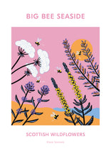 Load image into Gallery viewer, Big Bee Seaside by A3 Print by Klara Sormark