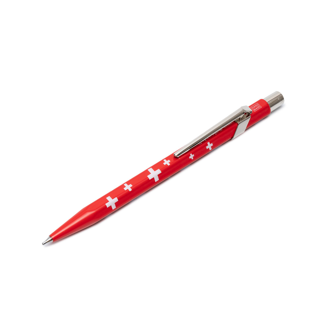 Caran D'ache Mechanical Pencil Swiss Flag red