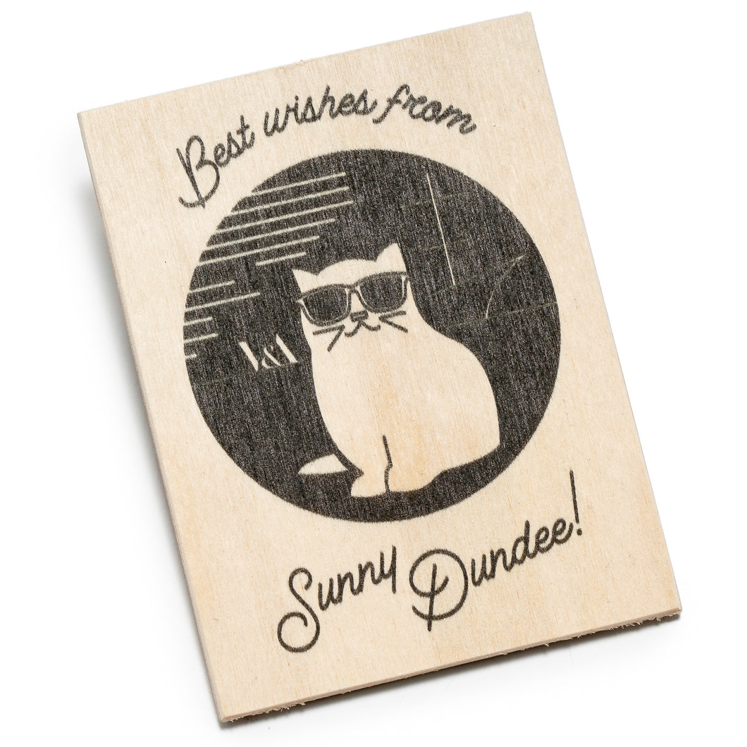 Best wishes from Sunny Dundee Cat Magnet