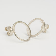 Load image into Gallery viewer, Saturn Eco-Silver Earrings by Stephanie Graham