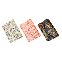 Load image into Gallery viewer, Leather Popper Purse Many Faces by Ark Colour Design
