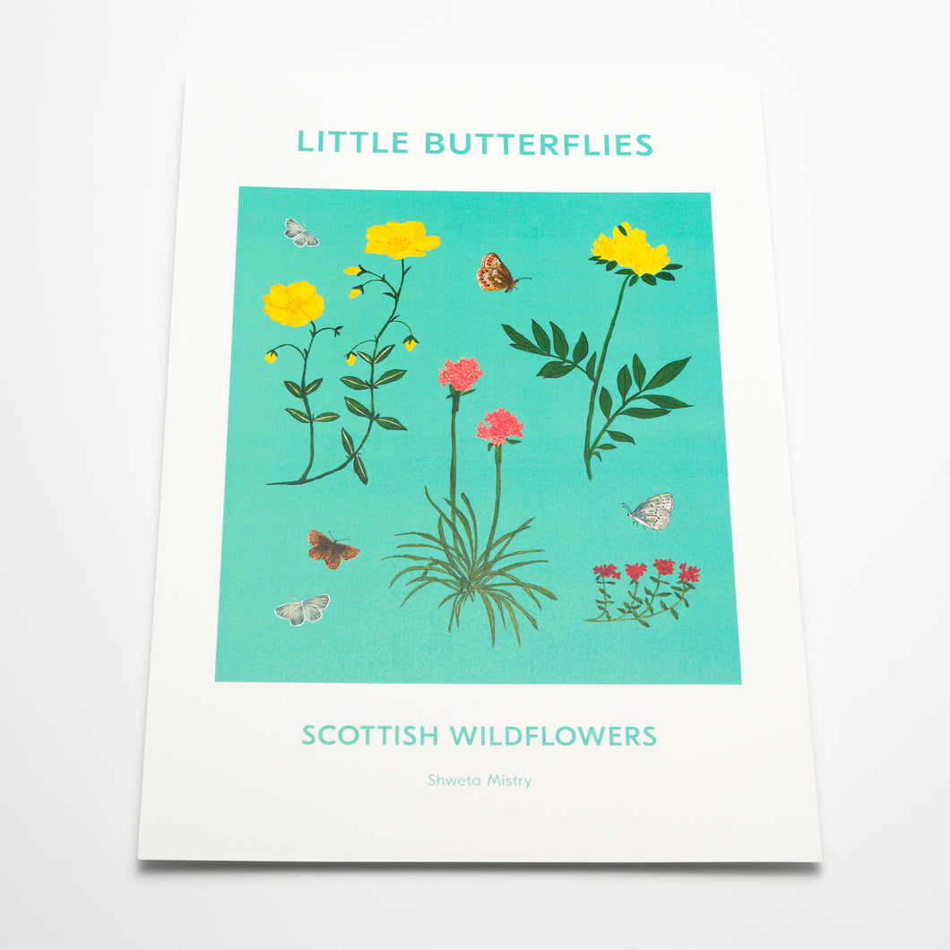Little Butterflies A3 Print by Shweta Mistry