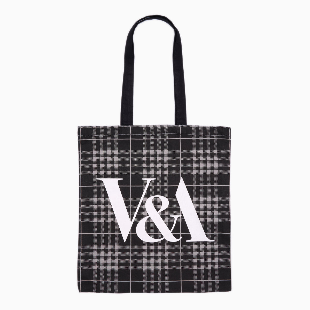 V&A Grey and Black Plaid Tote Bag – V&A Dundee Shop