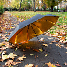 Load image into Gallery viewer, Black and Gold Umbrella
