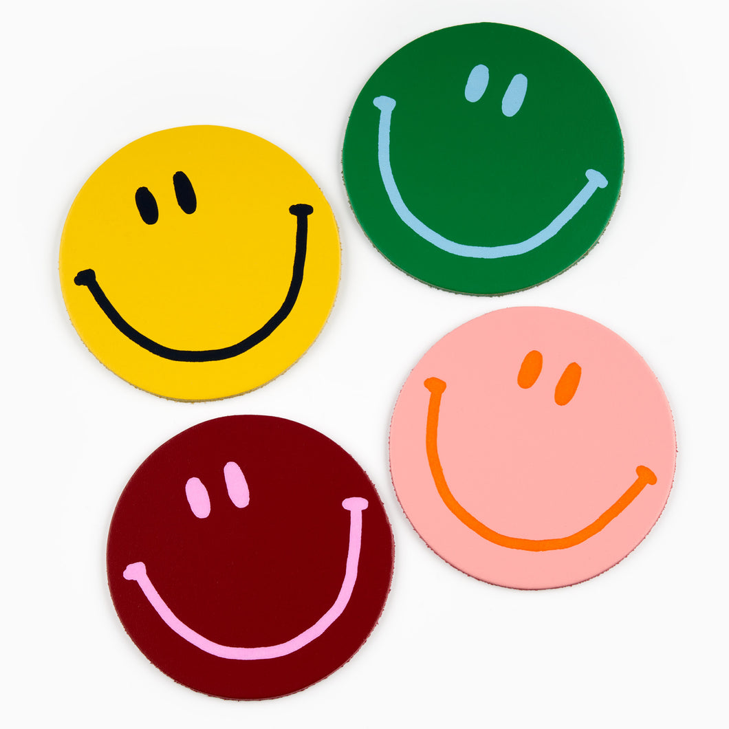 Smiley Face Coasters by Ark Colour Design
