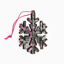 Load image into Gallery viewer, V&amp;A Dundee Tartan 3D Snowflake Decoration
