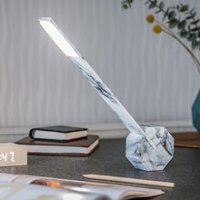 Load image into Gallery viewer, White Marble Octagon One Desk Lamp - Ging-ko
