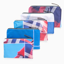 Load image into Gallery viewer, V&amp;A Dundee Upcycled A5 Zip Pouch (Tartan)
