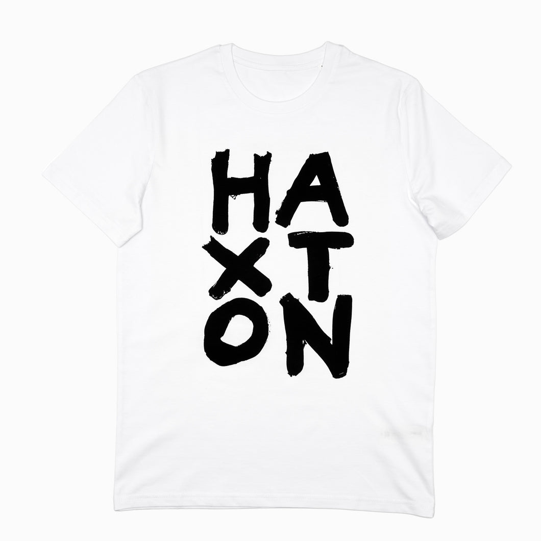 Hand drawn logo T shirt by Haxton