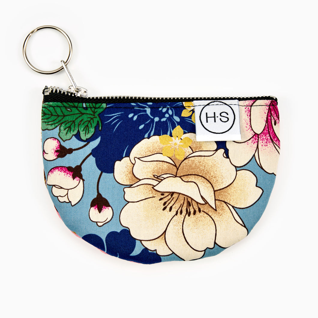 Hayley Scanlan Cats and cherry blossom zero waste purse