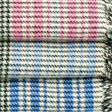 Load image into Gallery viewer, Stag &amp; Bruce Royal Blue Shepherd&#39;s Plaid Blanket
