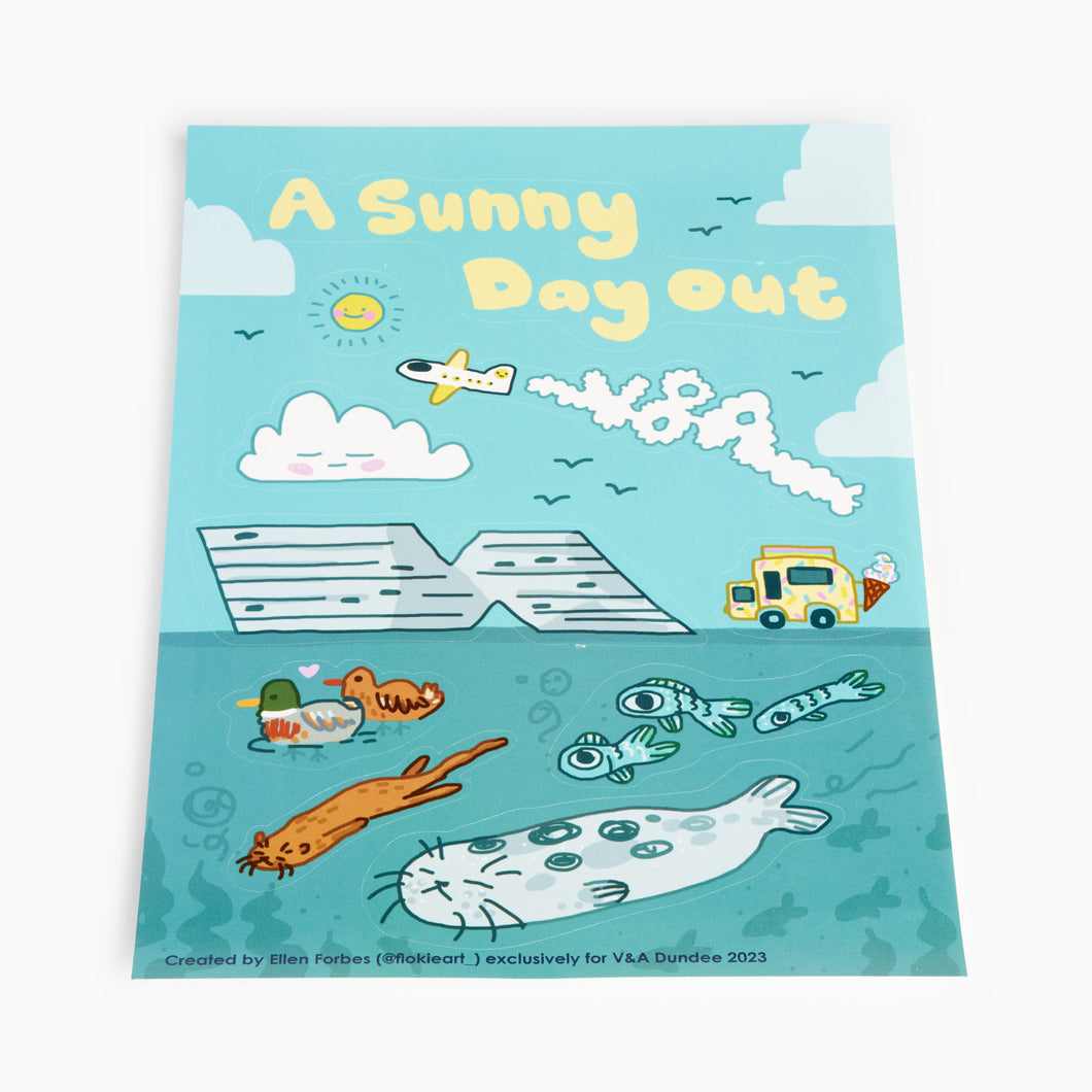 A Sunny Day Out Sticker Sheet – V&A Dundee Shop