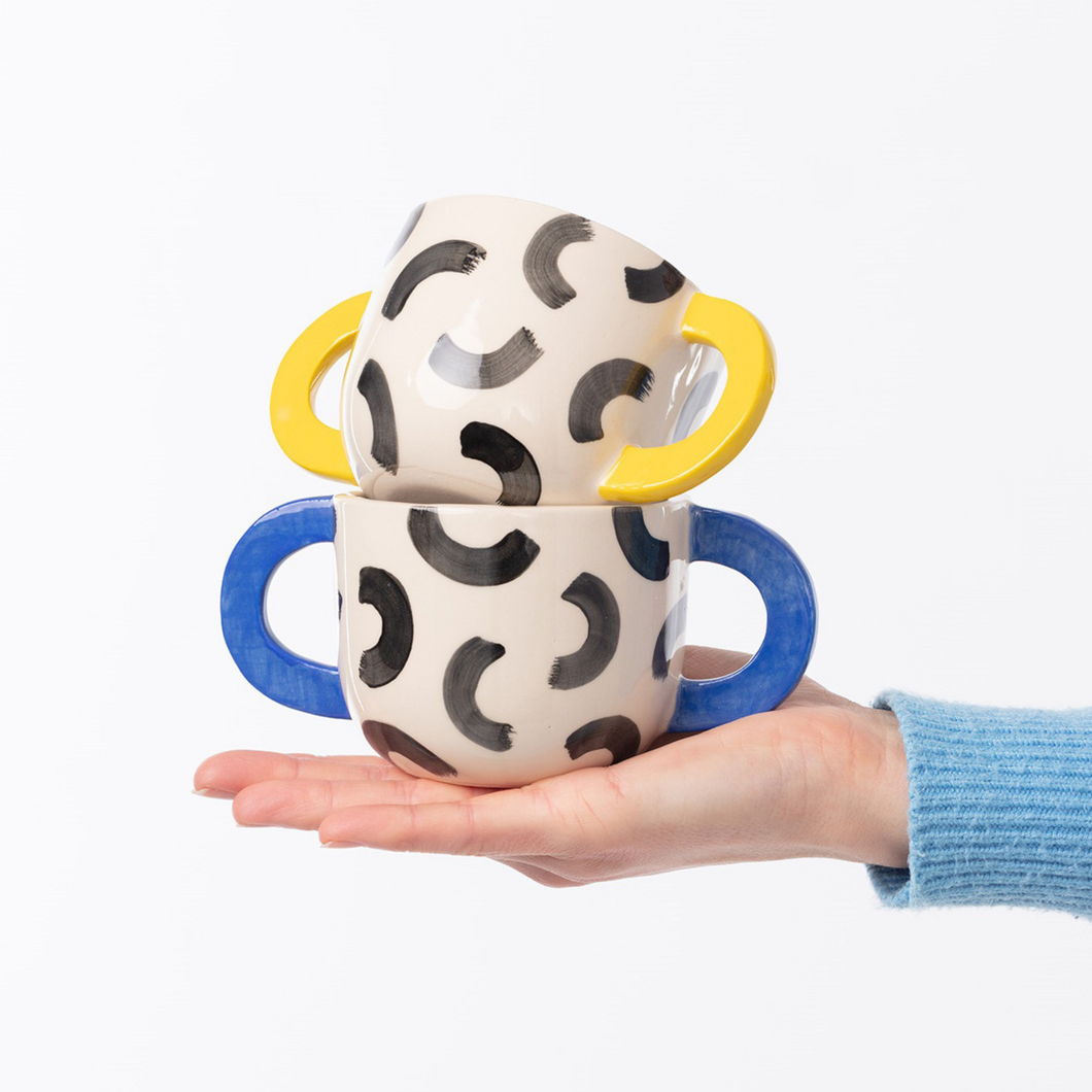 Double Handed Mug by Steph Liddle