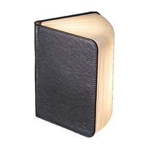 Load image into Gallery viewer, Gingko Black Leather Smart Book Lamp
