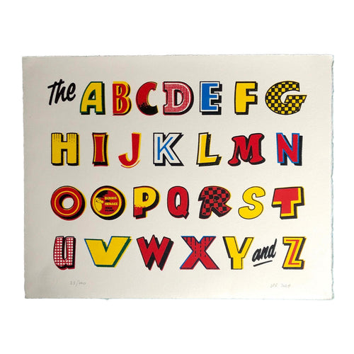 The Beano Alphabet Print