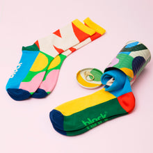 Load image into Gallery viewer, Colour-block multicolour bamboo socks by Block Design
