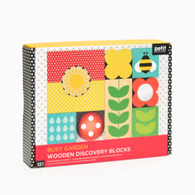 Load image into Gallery viewer, Busy Garden Wooden Discovery Blocks by Petit Collage
