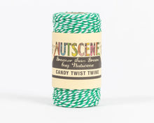 Load image into Gallery viewer, Nutscene Candy Twist Twine_green/white
