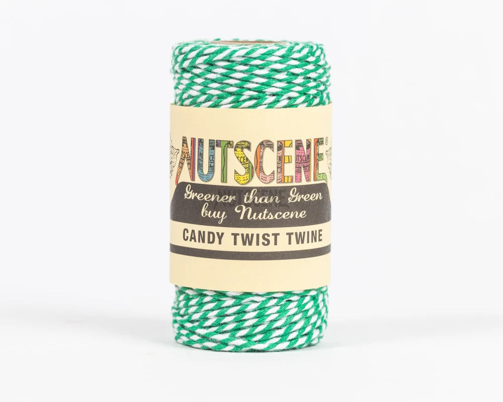 Nutscene Candy Twist Twine_green/white