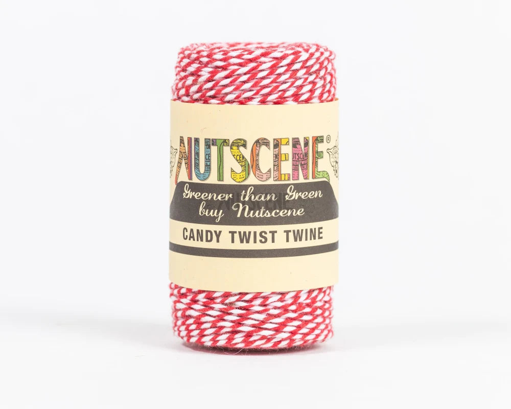 Nutscene Candy Twist Twine_red/white