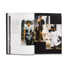 Load image into Gallery viewer, Open Chanel Catwalk fashion book showing fashion photography, collection images and iconic Chanel catwalk looks
