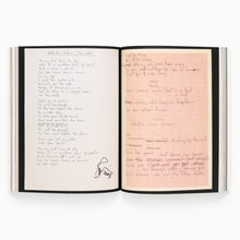 Load image into Gallery viewer, Open David Bowie Is Inside book showing handwritten notes from the Bowie archive
