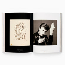Load image into Gallery viewer, David Bowie Is Inside book spread featuring black-and-white archival photographs
