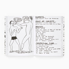 Load image into Gallery viewer, Comic book page with illustrations and text on a white background

