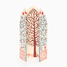 Load image into Gallery viewer, Extra Special Winter Trees Triptych Christmas Card by Cambridge Imprint
