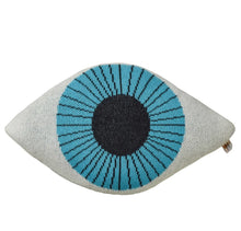 Load image into Gallery viewer, Eye shaped cushion by Donna Wilson on a white background
