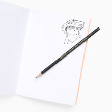 Load image into Gallery viewer, Fashion pencil by Iain R Webb for stationery and sketchbook lovers
