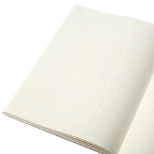 Load image into Gallery viewer, Fashionary sketchbook showing womenswear figure templates for fashion design

