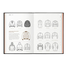 Load image into Gallery viewer, Fashionpedia book displaying clothing types and silhouette references
