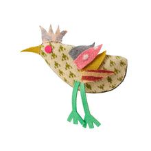 Load image into Gallery viewer, Finished colourful lambswool magpie made using the Donna Wilson craft kit
