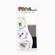 Load image into Gallery viewer, Packaging of Form Card with illustrations and text on a white background
