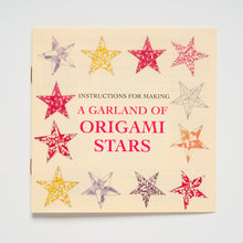 Load image into Gallery viewer, Instruction booklet for the Cambridge Imprint Garland of Stars Origami Kit
