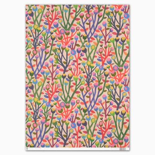 Wildflowers wrapping paper