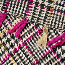 Load image into Gallery viewer, Gold Foil &amp; Lamé Handwoven Wool Scarf by Vevar – V&amp;A Dundee Exclusive
