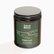 Load image into Gallery viewer, Gold Moss Hidden Loch Candle
