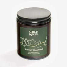 Load image into Gallery viewer, Gold Moss Scottish Woodland Candle
