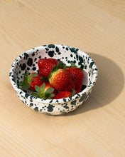 Load image into Gallery viewer, Green and White Splatter Enamel Snack Bowl by Yod &amp; Co
