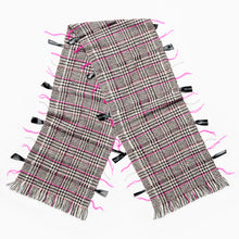 Load image into Gallery viewer, Handwoven Tweed, Ribbon and Chain V&amp;A Dundee Scarf by Vevar, Glasgow
