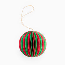Load image into Gallery viewer, Set of Four Honeycomb Christmas Baubles
