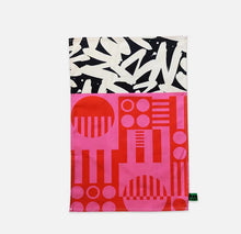 Load image into Gallery viewer, Tea Towel in Hot Pink by Irregular Sleep Pattern
