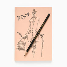 Load image into Gallery viewer, Iain R Webb fashion pencil styled with fashion sketchbook
