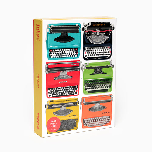 Inked Typewriter Jigsaw by Happily Front