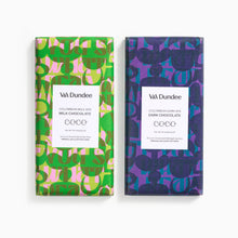 Load image into Gallery viewer, coco chocolatier columbian milk and dark chocolate v&amp;a dundee set
